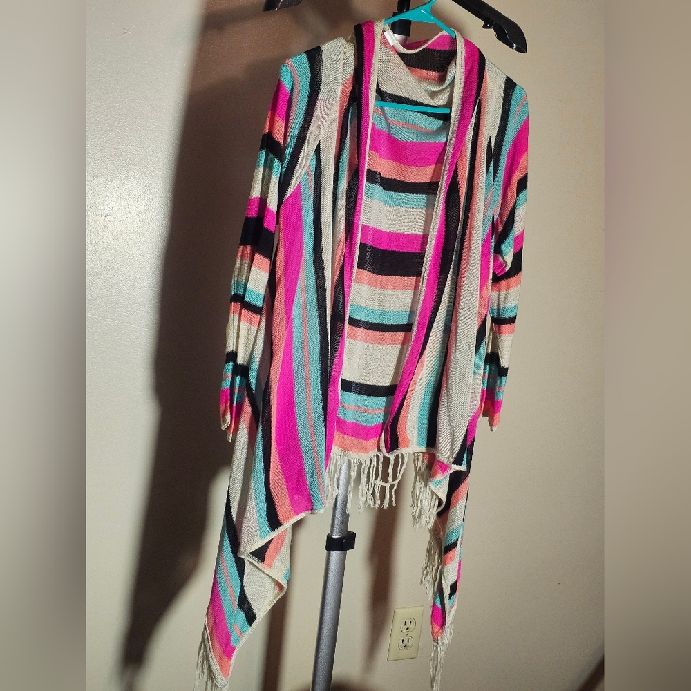 BONGO Plus Striped Knit Sweater